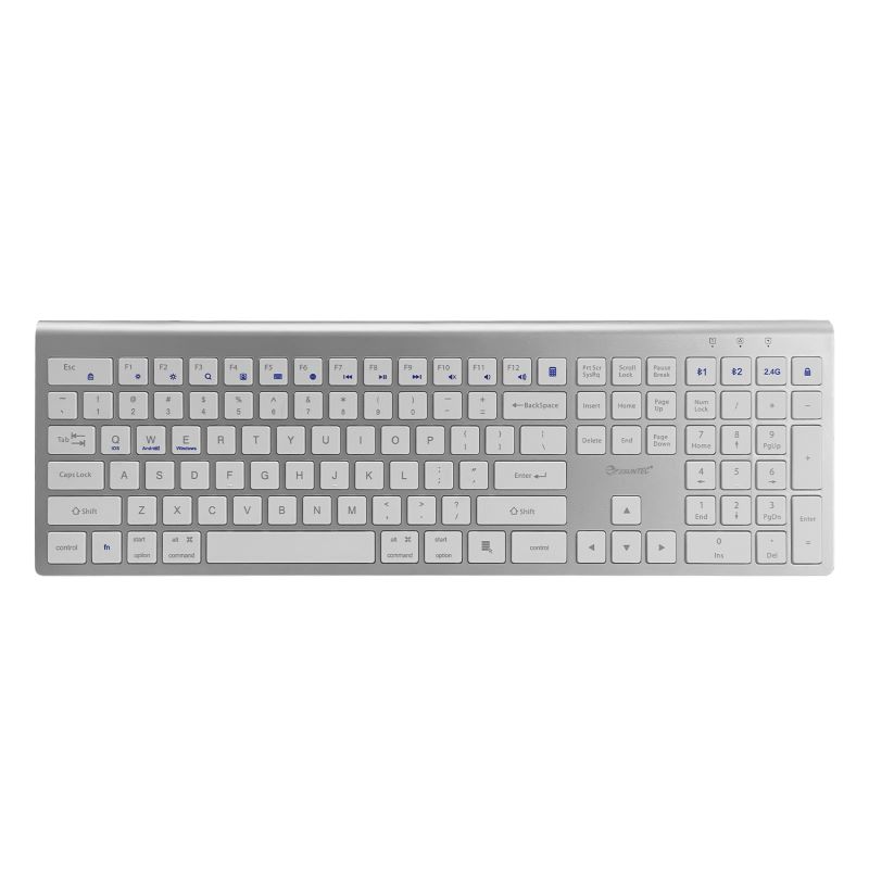 Wireless bluetooth chocolate slim Scissor customized business keyboard with Metallic body